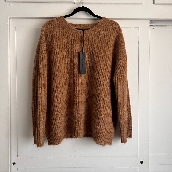 Jenni Kayne Chunky Knit Crewneck Apricot